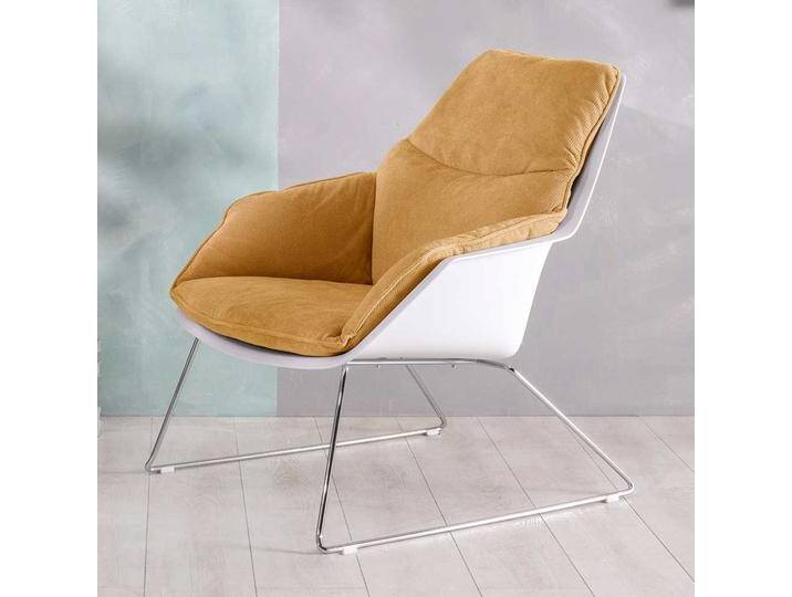 Zwei Retro Sessel mit Bügelgestell Metall (2er Set) von Basilicana