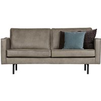 Zweier Sofa in Grau Kunstleder 190 cm breit von Basilicana