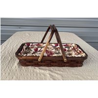 Auflaufform Serviertablett Griffe Rechteck Korb, Holz Servierkorb von BasketsByDebi