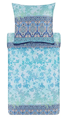 Bassetti AGRIGENTO Bettwäsche + 2 Kissenhüllen aus 100% Baumwollsatin in der Farbe Blau B1, Maße: 200x200 + 2 K 80x80 cm - 9321871 Bassetti AGRIGENTO Bettwäsche + 2 Kissenhüllen aus 100% Baumwollsatin in der Farbe Blau B1, Maße: 200x200 + 2 K 80x80 cm - 9321871 von Bassetti