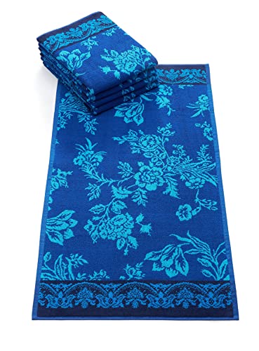 Bassetti AGRIGENTO Handtuch aus 100% Baumwolle in der Farbe Blau B1, Maße: 50x100 cm - 9322127 von Bassetti