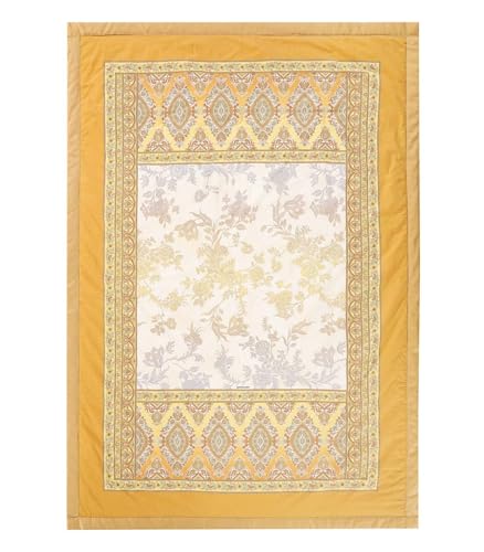 Bassetti AGRIGENTO Plaid aus 100% Baumwolle in der Farbe ORO Y1, Maße: 135x190 cm - 9330119 von Bassetti