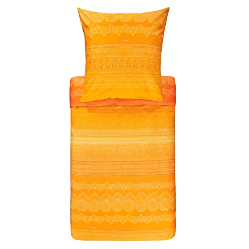 Bassetti Bettwäsche Garnitur Brunelleschi O2 Mandarine 3 tlg. Mako-Satin mit Reißverschluss, Maße: 200cm x 200cm, 80cm x 80cm, 9320514 Bassetti Bettwäsche Garnitur Brunelleschi O2 Mandarine 3 tlg. Mako-Satin mit Reißverschluss, Maße: 200cm x 200cm, 80cm x 80cm, 9320514 von Bassetti