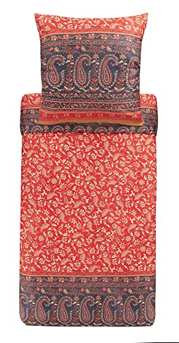 Bassetti Bettwäsche Garnitur Como R1 aus Baumwolle Mako-Satin in der Farbe Rot 2-Teilig mit Reißverschluss, Maße: 135cm x 200cm, 80cm x 80cm, 9323945 Bassetti Bettwäsche Garnitur Como R1 aus Baumwolle Mako-Satin in der Farbe Rot 2-Teilig mit Reißverschluss, Maße: 135cm x 200cm, 80cm x 80cm, 9323945 von Bassetti