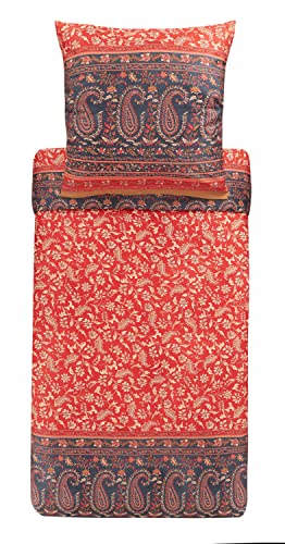 Bassetti Bettwäsche Garnitur Como R1 aus Baumwolle Mako-Satin in der Farbe Rot 2-Teilig mit Reißverschluss, Maße: 155cm x 220cm, 80cm x 80cm, 9323947 Bassetti Bettwäsche Garnitur Como R1 aus Baumwolle Mako-Satin in der Farbe Rot 2-Teilig mit Reißverschluss, Maße: 155cm x 220cm, 80cm x 80cm, 9323947 von Bassetti