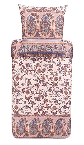 Bassetti Bettwäsche Garnitur Genova 41 aus Baumwolle Mako-Satin in der Farbe Beige 2-Teilig mit Reißverschluss, Maße: 200cm x 200cm, 80cm x 80cm, 9323463 Bassetti Bettwäsche Garnitur Genova 41 aus Baumwolle Mako-Satin in der Farbe Beige 2-Teilig mit Reißverschluss, Maße: 200cm x 200cm, 80cm x 80cm, 9323463 von Bassetti