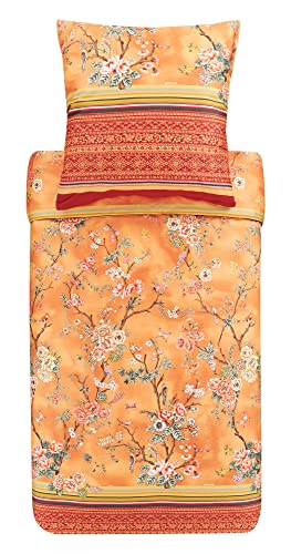 Bassetti Bettwäsche Garnitur Pallanza O1 aus Baumwolle Mako-Satin in der Farbe Orange 2-Teilig mit Reißverschluss, Maße: 200cm x 200cm, 80cm x 80cm, 9323954 Bassetti Bettwäsche Garnitur Pallanza O1 aus Baumwolle Mako-Satin in der Farbe Orange 2-Teilig mit Reißverschluss, Maße: 200cm x 200cm, 80cm x 80cm, 9323954 von Bassetti