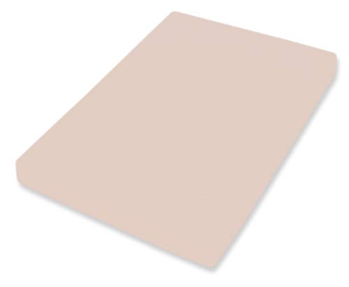 Bassetti Boxspring Spannbettlaken Uni Creme 755 aus Baumwolle und Elasthan in der Farbe Beige, Maße: 180cm x 200cm, 200cm x 220cm, 9285336 von Bassetti