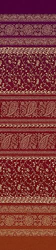 Bassetti Brenta Foulard aus 100% Baumwolle in der Farbe Rubinrot R1, Maße: 270x270 cm - 9325927 von Bassetti