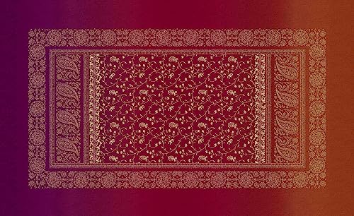 Bassetti Brenta Tischdecke aus 100% Baumwolle, Panama-Gewebe in der Farbe Rubinrot R1, Maße: 150x250 cm - 9326078 von Bassetti