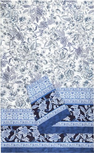 Bassetti CAPODIMONTE Foulard aus 100% Baumwolle in der Farbe Blau B1, Maße: 270x270 cm - 9328381 von Bassetti