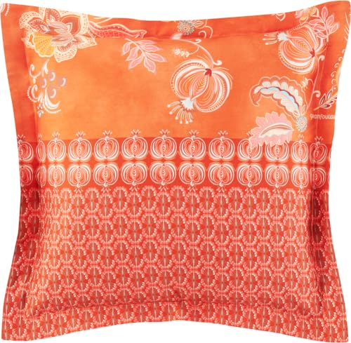 Bassetti CHIAIA Kissenhülle zu Bettwäsche aus 100% Baumwollsatin in der Farbe Tangerine R1, Maße: 40x40 cm - 9328344 von Bassetti