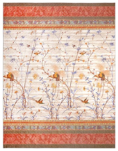 Bassetti Fong Tagesdecke, 100 57 Fäden pro cm² /Füllung: 100% Reiner Baumwolle, Beige, 240x255 cm von Bassetti
