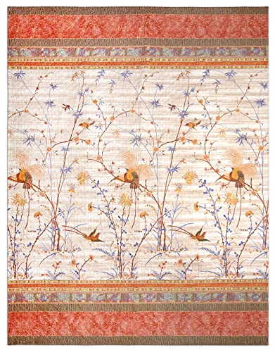 Bassetti Fong Tagesdecke, 100 57 Fäden pro cm² /Füllung: 100% Reiner Baumwolle, Beige, 180x255 cm von Bassetti