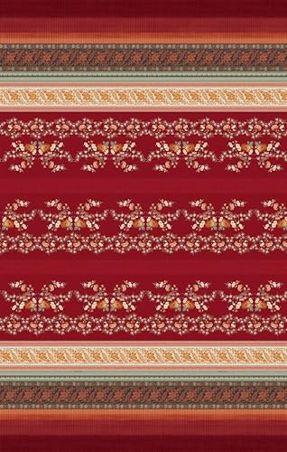 Bassetti Foulard Orosei R1 aus Baumwolle Mako-Satin in der Farbe Rot, Maße: 350cm x 270cm, 9324014 von Bassetti
