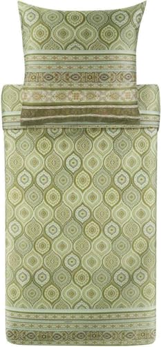 Bassetti Hanbury Bettwäsche + 1 Kissenhülle aus 100% Baumwollsatin in der Farbe Moosgrün V1, Maße: 135x200 + 1 K 80x80 cm - 9329907 Bassetti Hanbury Bettwäsche + 1 Kissenhülle aus 100% Baumwollsatin in der Farbe Moosgrün V1, Maße: 135x200 + 1 K 80x80 cm - 9329907 von Bassetti