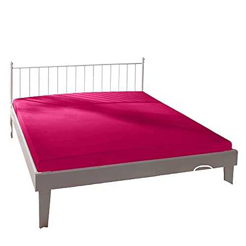 Bassetti Spannbettlaken 576 Fuchsia Baumwolle/Elastan, Maße: 140cm x 200cm, 160cm x 220cm, 9239366 von Bassetti