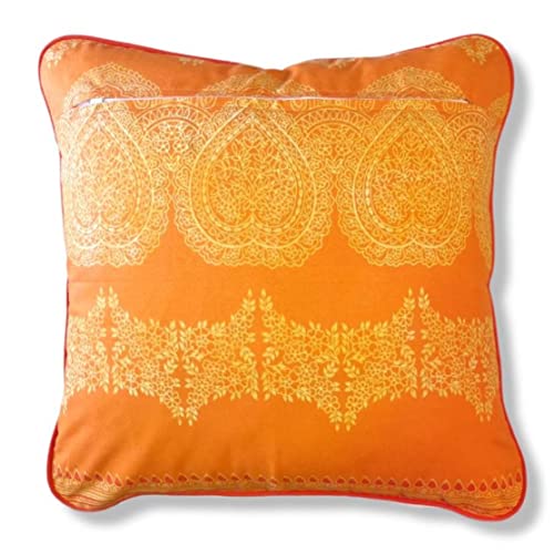 Bassetti BRUNELLESCHI Kissenhülle zu Granfoulard aus 100% Baumwolle in der Farbe Mandarine O2, Maße: 40x40 cm - 9320683 von Bassetti