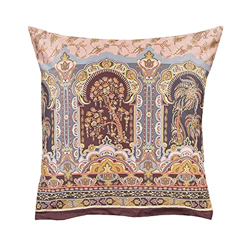 Bassetti Kissenhülle Piazza Dei Normanni Serie Farbe P1 Rosa Mako-Satin, Reißverschluss, Pflegeleicht, trocknergeeignet, Größe: 65 x 65 cm, 9315385 von Bassetti