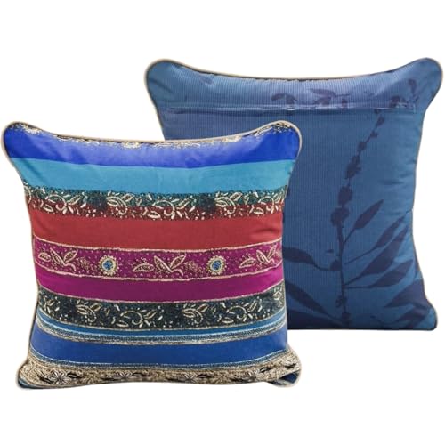 Bassetti Kissenhülle zu Granfoulard Malve B1 Blu 40 x 40 cm, bunt von Bassetti