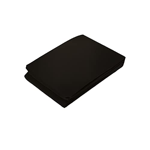 Bassetti Linea Pop Color Spannbettlaken, 100 % Baumwolle, mit elastischen Ecken, für Doppelbett, französisches Bett (Einzelbett 90 x 200, Schiefer) von Bassetti