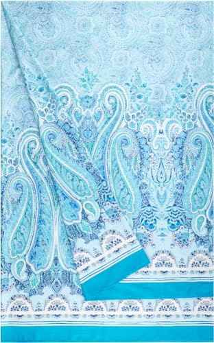 Bassetti MERGELLINA Foulard aus 100% Baumwolle in der Farbe Ocean Blue B1, Maße: 180x270 cm - 9328415 von Bassetti