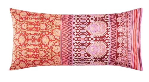 Bassetti MIRA Kissenhülle zu Bettwäsche aus 100% Baumwollsatin in der Farbe Rot R1, Maße: 40x80 cm - 9325878 von Bassetti