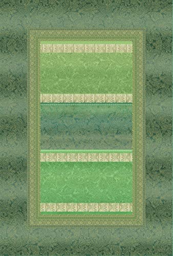 Bassetti MONREALE Plaid aus 100% Baumwolle in der Farbe Grün V1, Maße: 135x190 cm - 9321941 von Bassetti