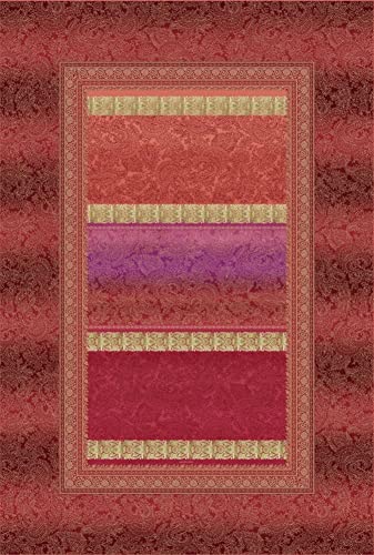 Bassetti MONREALE Plaid aus 100% Baumwolle in der Farbe Rot R1, Maße: 135x190 cm - 9321940 von Bassetti