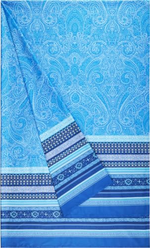 Bassetti Maser Foulard aus 100% Baumwolle in der Farbe Indigo B2, Maße: 180x270 cm - 9328428 von Bassetti