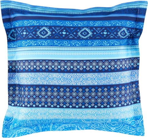 Bassetti Maser Kissenhülle zu Bettwäsche aus 100% Baumwollsatin in der Farbe Indigo B2, Maße: 65x65 cm - 9328912 von Bassetti