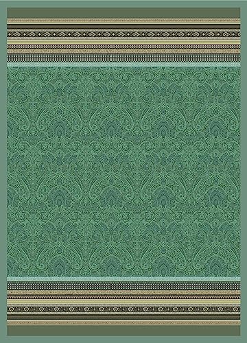 Bassetti Maser Plaid aus 100% Baumwolle in der Farbe Waldgrün V1, Maße: 155x220 cm - 9326044 von Bassetti