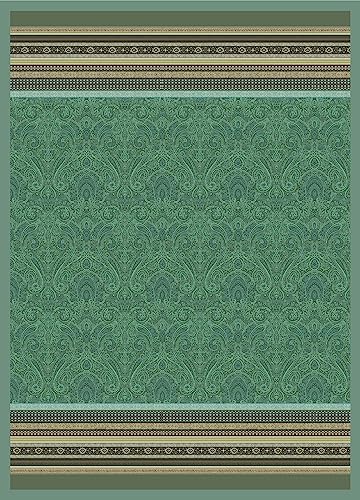 Bassetti Maser Plaid aus 100% Baumwolle in der Farbe Waldgrün V1, Maße: 240x250 cm - 9326060 von Bassetti