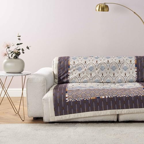 Bassetti Nairobi Plaid aus 100% Baumwolle in der Farbe Caffe M1, Maße: 135X190 cm - 9332215, Kaffee von Bassetti