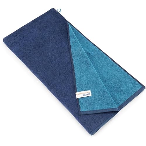 Bassetti New Shades Duschtuch aus 100% Baumwolle in der Farbe Blau B1, Maße: 70x140 cm - 9328123 von Bassetti