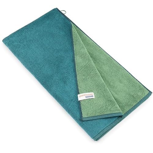 Bassetti New Shades Duschtuch aus 100% Baumwolle in der Farbe Grün V1, Maße: 70x140 cm - 9327886 von Bassetti