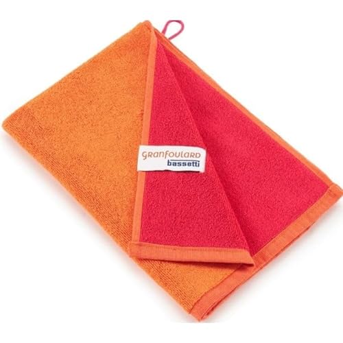 Bassetti New Shades Gäste-Handtuch aus 100% Baumwolle in der Farbe Mandarine O2, Maße: 40x60 cm - 9327874 von Bassetti