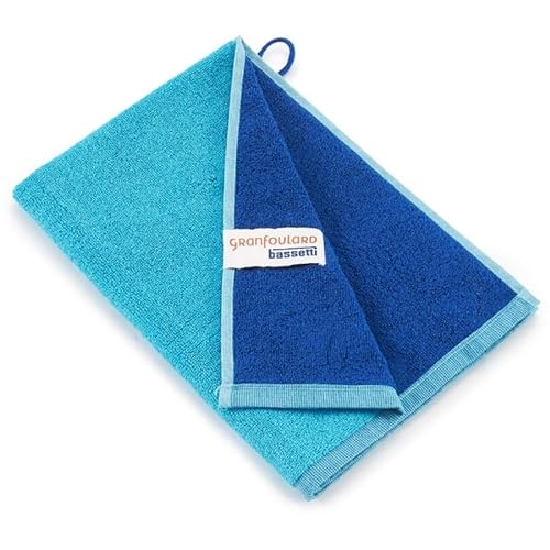 Bassetti New Shades Gäste-Handtuch aus 100% Baumwolle in der Farbe Türkis T1, Maße: 40x60 cm - 9328126 von Bassetti