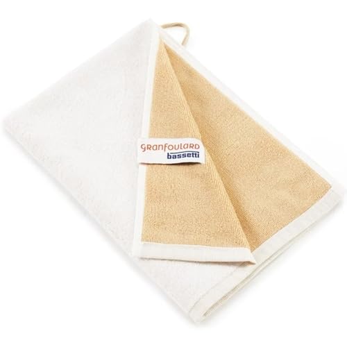 Bassetti New Shades Gäste-Handtuch aus 100% Baumwolle in der Farbe Weiss 13, Maße: 40x60 cm - 9327859 von Bassetti