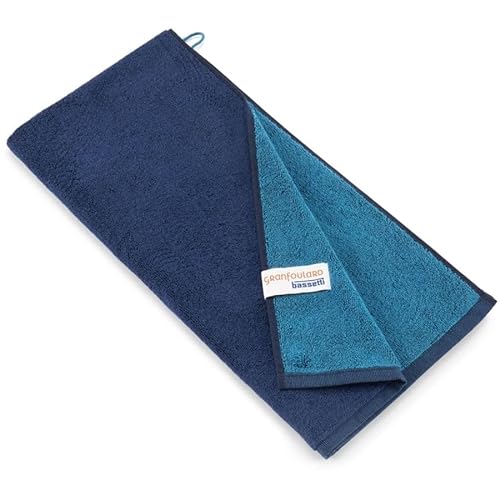 Bassetti New Shades Handtuch aus 100% Baumwolle in der Farbe Blau B1, Maße: 50x100 cm - 9328122 von Bassetti