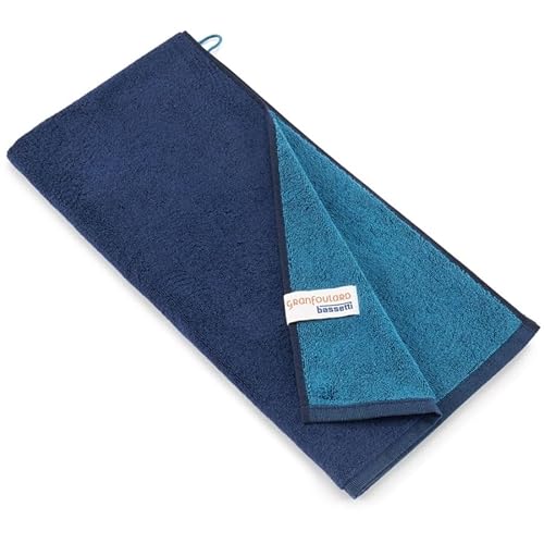 Bassetti New Shades Handtuch aus 100% Baumwolle in der Farbe Blau B1, Maße: 50x100 cm - 9328122 von Bassetti
