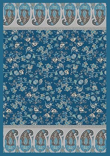 Bassetti Plaid Genova B1 aus Baumwolle Mako-Satin in der Farbe Blau, Maße: 240cm x 250cm, 9324122 von Bassetti