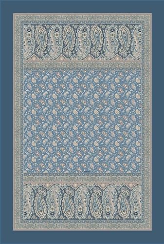 Bassetti Plaid Imperia B1 aus Baumwolle Mako-Satin in der Farbe Blau, Maße: 240cm x 250cm, 9324124 von Bassetti