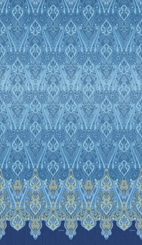 Bassetti RAGUSA Foulard aus 100% Baumwolle in der Farbe Blau B1, Maße: 180x270 cm -9322025 von Bassetti
