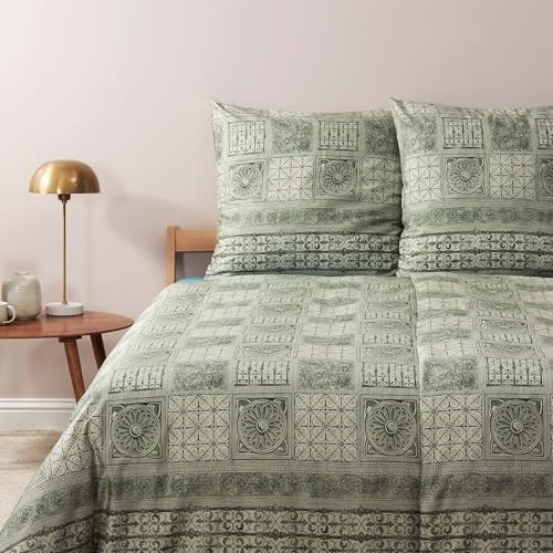 Bassetti Satin Bettwäsche BOLSENA | V2 Grün - 155 x 220 cm Bassetti Satin Bettwäsche BOLSENA | V2 Grün - 155 x 220 cm von Bassetti