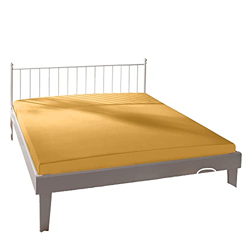 Bassetti Spannbettlaken Uni 196 ORO Baumwolle/Elastan, Maße: 90cm x 190cm, 100cm x 220cm, 9314073 von Bassetti