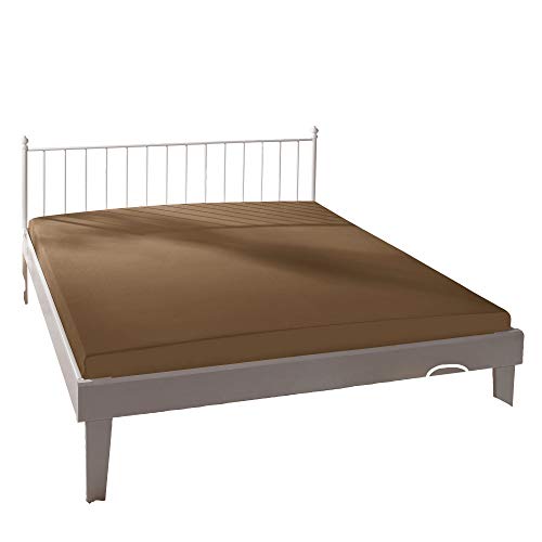 Bassetti Spannbettlaken Uni M6/579 Fango Baumwolle/Elastan, Maße: 140cm x 200cm, 160cm x 220cm, 9280400 Bassetti Spannbettlaken Uni M6/579 Fango Baumwolle/Elastan, Maße: 140cm x 200cm, 160cm x 220cm, 9280400 von Bassetti