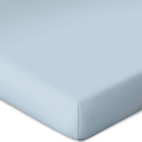 Bassetti Spannbetttuch für Boxspringtopper Uni Farbe Aqua T7/052 Größe 90x190 100x220cm von Bassetti