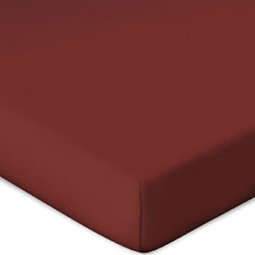 Bassetti Spannbetttuch für Boxspringtopper Uni Farbe Rosso Siena RB/878 Größe 90x190 100x220cm von Bassetti