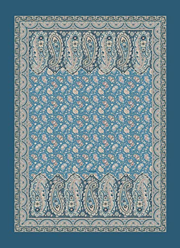 Bassetti Teppich Imperia B1 aus Baumwolle Polyester und Anderen Fasern in der Farbe Blau, Maße: 110cm x 150cm, 9324201 von Bassetti